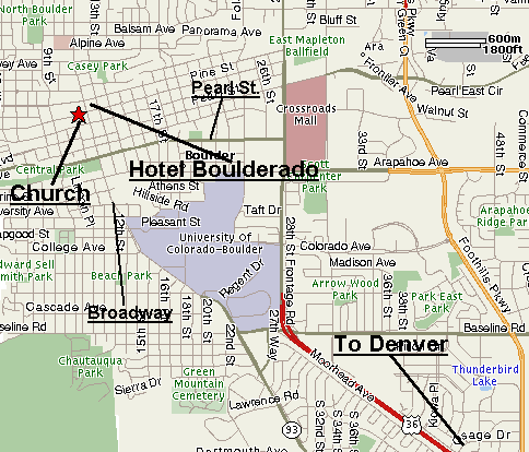 Boulder Area Map